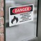 Signmission Compressed Gas Flammable Content Danger Sign, Vinyl Decal, 10in W x 7in L, 2PK OS-2PACK-DS-D-710-L-1077 - alternate 2